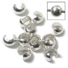 3mm Sterling Silver Anti-Tarnish Crimp Bead Covers