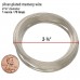 2.25" Beadsmith Silver Plated Bracelet Memory Wire - 1oz (app 70 loops)