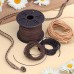 1mm Black Waxed Indian Cotton Cord - 100m Spool