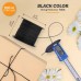 1mm Black Waxed Indian Cotton Cord - 100m Spool