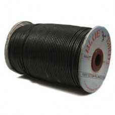 1mm Black Waxed Indian Cotton Cord - 100m Spool