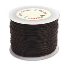 .5mm Brown Waxed Indian Cotton Cord - 100m Spool