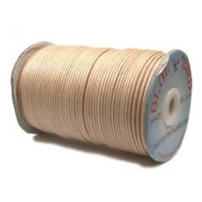 2mm Natural Lightly Waxed Cotton Cord - 100m spool