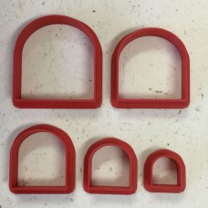 Set of 5 - Solid Arches Polymer Clay Cutters