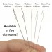 2.5" (62.5mm) Beadsmith Assorted Collapsible Eye Beading Needles - 3 needles per pack