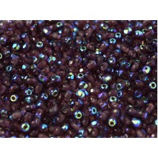 4mm Czech Firepolish Beads - Amethyst AB - Pack of 50