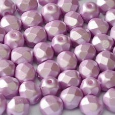 4mm Czech Firepolish Beads - Alabaster Pastel Light Rose - Bulk Pack of 600