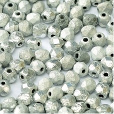 4mm Cz Firepolish Beads - Crystal Etched Labrador Full