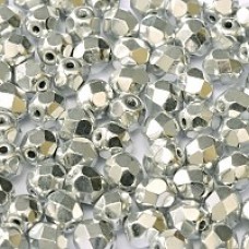 4mm Czech Firepolish Beads - Crystal Labrador Full