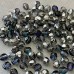 6mm Heliotrope Czech Fire Polished Round Beads - Pack of 20