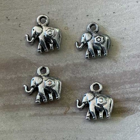 12x14mm Ant Silver Nickel Free Elephant Charms - Pack of 10 12x14mm Ant Silver Nickel Free Elephant Charms - Pack of 10