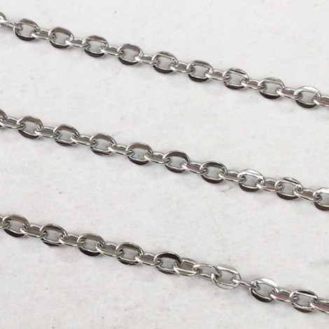 2.0mm High Quality Stainless Steel Cable Chain - Per 2 metres