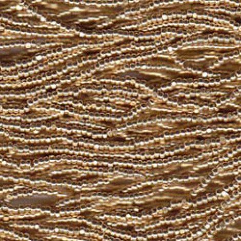 13/0 Czech Charlotte Seed Bead Hanks - Metallic Gold - 11gm