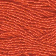 13/0 Czech Charlotte Seed Bead Hanks - Opaque Orange - 10.5gm