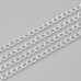 2mm width x 4mm Silver Colour Plated Stainless Steel Twisted Curb Chain