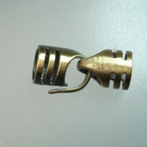 4.5mm ID Ant Brass Hook & Eye Clasp & End Caps