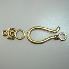 Tibetan Gold Pl Hook & Eye Clasp