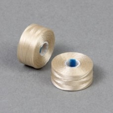 C-Lon Size D Beading Thread Bobbin - Beige - 71m
