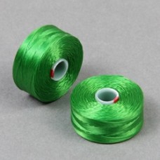 C-Lon Size D Beading Thread Bobbin - Green - 71m