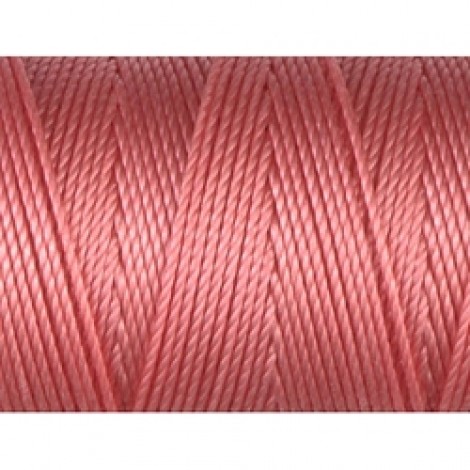 C-Lon Bead Cord #18 - Chinese Coral - 86yd