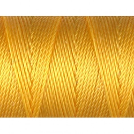 C-Lon Bead Cord #18 - Golden Yellow - 86yd