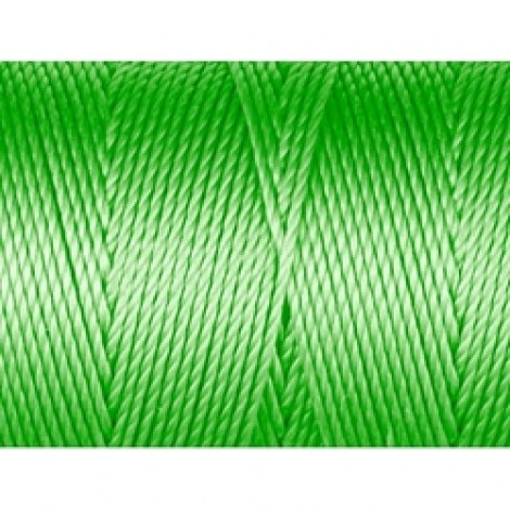 C-Lon #18 Bead Cord - Neon Green - 86yd
