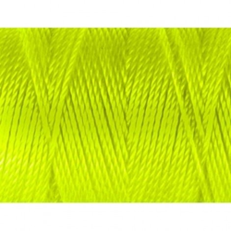 C-Lon #18 Bead Cord - Neon Yellow - 86yd