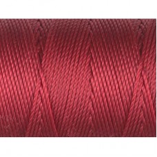C-Lon .5mm Bead Cord #18 - Red Hot Red - 86yd (78.6m)