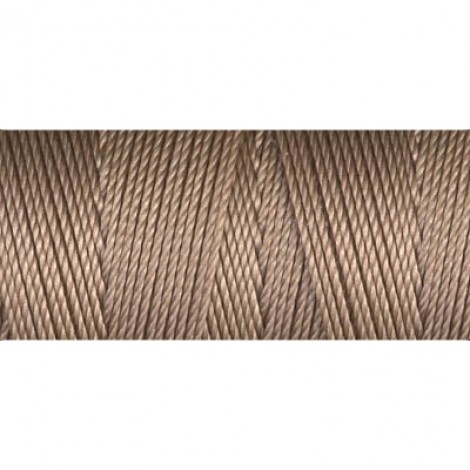 C-Lon 0.4mm Tex 135 Fine Bead Cord - Antique Brown - 136yd (124m)