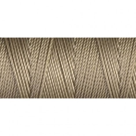 C-Lon 0.4mm Tex 135 Fine Bead Cord - Khaki - 50yd (45.7m)