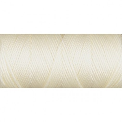 C-Lon .4mm Fine Tex 135 Bead Cord - Vanilla - 50yd (45.7m) C-Lon .4mm Fine Tex 135 Bead Cord - Vanilla - 50yd (45.7m)