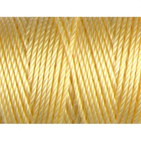 C-Lon 0.9mm Tex 400 Heavyweight Bead Cord - Lemon  - 39yd (35.6m)