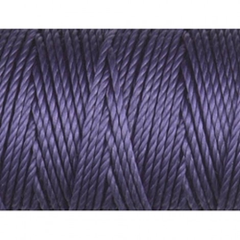C-Lon 0.9mm Tex 400 Heavyweight Bead Cord - Med Purple  - 39yd (35.6m)