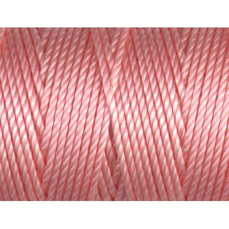 C-Lon 0.9mm Tex 400 Bead Cord - Pink Lemonade - 39yd (35.6m)