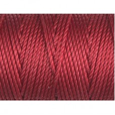 C-Lon 0.9mm Tex 400 Heavyweight Bead Cord - Shanghai Red  - 39yd (35.6m)