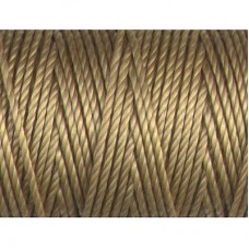 C-Lon 0.9mm Tex 400 Bead Cord - Tan - 39yd (35.6m)