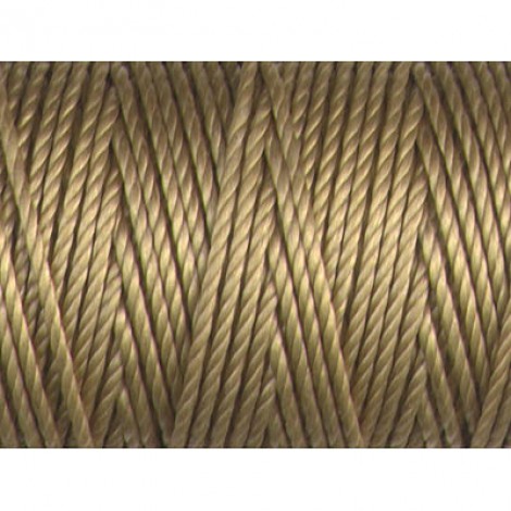 C-Lon 0.9mm Tex 400 Bead Cord - Tan - 39yd (35.6m)