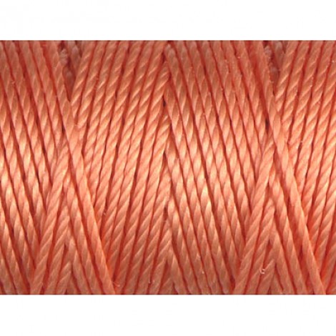 C-Lon 0.9mm Tex 400 Bead Cord - Tangerine - 39yd (35.6m)
