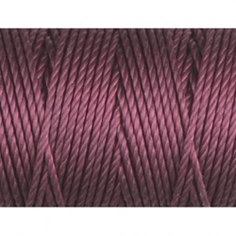 C-Lon 0.9mm Tex 400 Bead Cord - Wine - 39yd (35.6m)