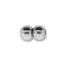 9.75x5mm (ID-2mm) Magnetic Ant Silver Double Ball Clasp - each