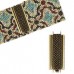 10x29mm Ant Gold Beadslide Cross Hatch Clasp - Each 10x29mm Ant Gold Beadslide Cross Hatch Clasp - Each