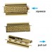 10x24mm Gold Plated Beadslide Cross Hatch Clasp - Each