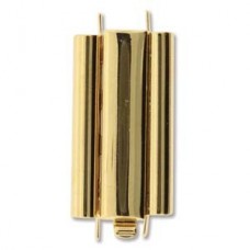 10x24mm Beadsmith Gold Plated Beadslide Clasp
