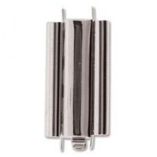 10x24mm Silver Plated Beadslide European Clasp