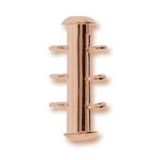 21mm 3-Strand Copper Plated Vertical Loop Slide Clasps
