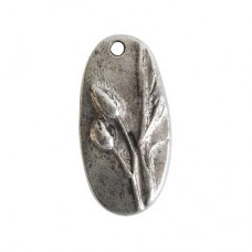 28x14mm Nunn Design North Cascades Pendant - Fine Silver Plated - Each