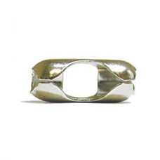 Nickel Silver Colour Clasps for 4-4.8mm Ball Chain - Pack of 10