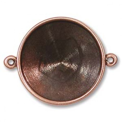 16mm 2-Loop Rivoli 1122 Connector Bezel - Copper