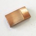 10x3mmID Antique Satin Copper Plated Smooth Flat Leather Magnetic Clasp