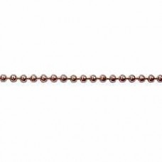 2.4mm Raw Copper Plated Ball Chain